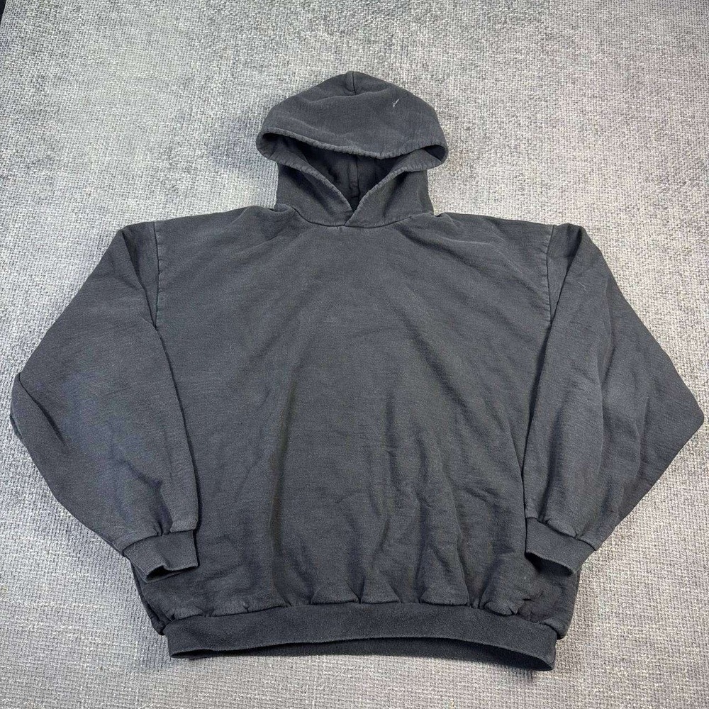 Los Angeles Apparel Hoodie Mens XL Black Heavy Fleece Boxy Made In USA